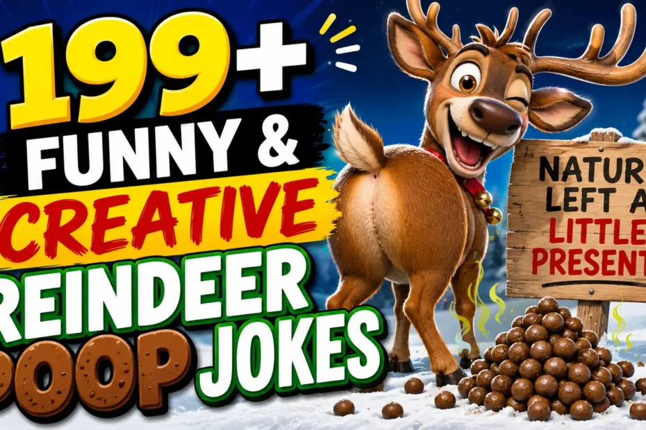 199+ Funny & Creative Reindeer Poop Jokes