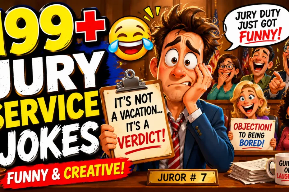 199+ Jury Service Jokes Funny & Creative