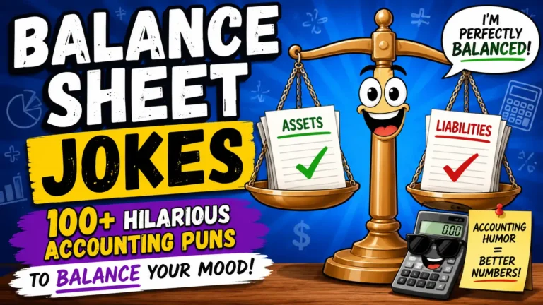 Balance Sheet Jokes 100+ Hilarious Accounting Puns to Balance Your Mood