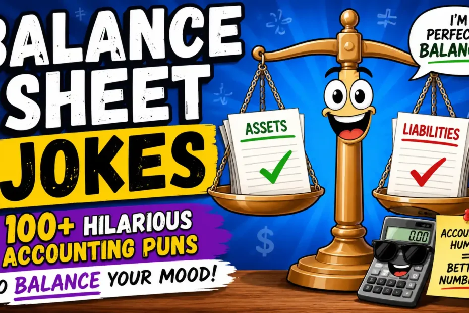 Balance Sheet Jokes 100+ Hilarious Accounting Puns to Balance Your Mood